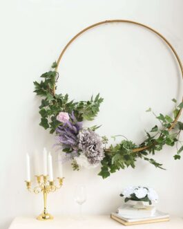 Gold Heavy Duty Metal Hoop Wreath, Floral Hoop 36″