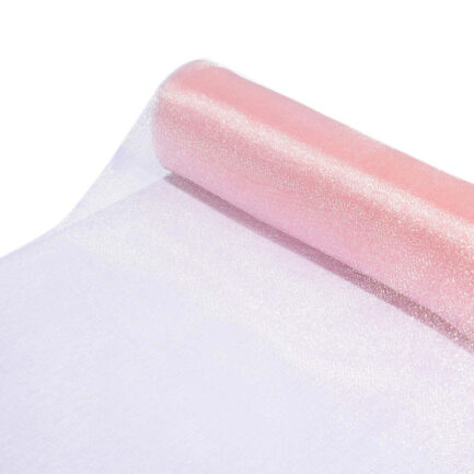 Blush Sheer Chiffon Fabric Bolt, DIY Voile Drapery Fabric 12"x10yd