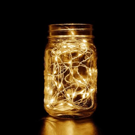 Clear Starry Bright 20 LED String Lights, Battery Operated Micro Fairy Lights 90"