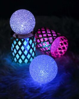 4 Pack Color Changing LED Ball Light Centerpiece Fillers, Battery Operated Mini Light Globes 3″