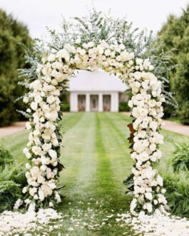 Metal Wedding Arch, Flower Frame Arbor Backdrop Stand 7ft