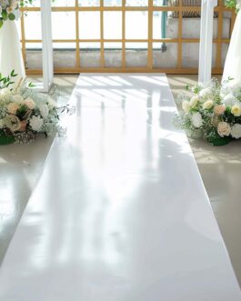 White PVC Aisle Runner 40″x100ft